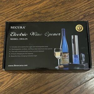 Brand new Secura electric wine opener!